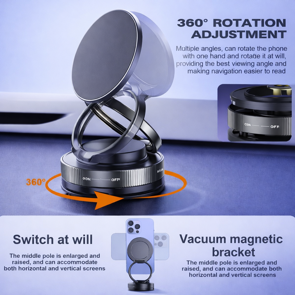 FoldMate™ Premium Vacuum Suction Phone Holder