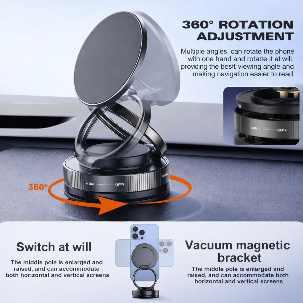 FoldMate™ Premium Vacuum Suction Phone Holder
